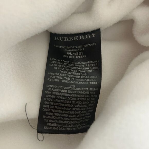 RARE Burberry Rainbow Stripe Down Filled Quilted Puffer Vest Concealed Zip S - Picture 13 of 15